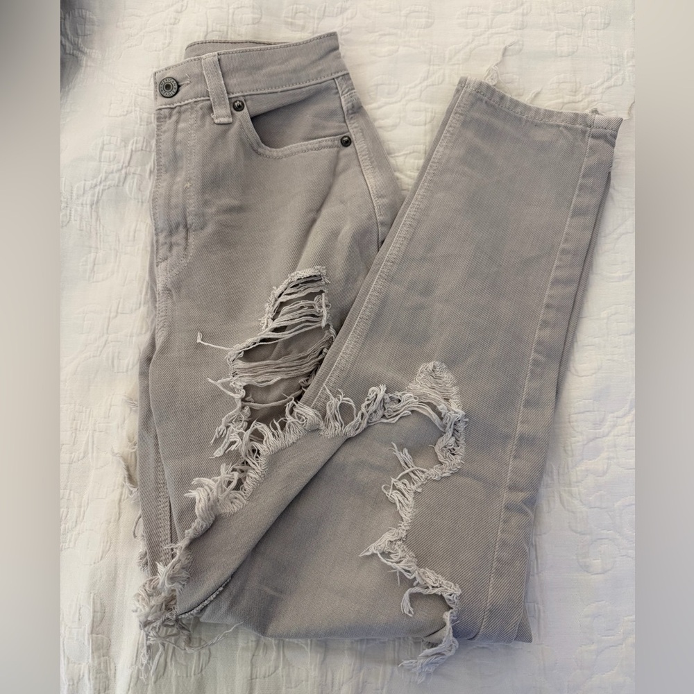 American Eagle Ripped Straight Jeans